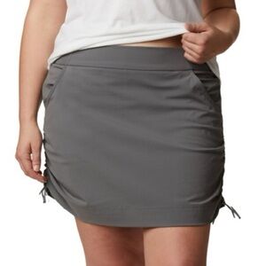 NWT Columbia Women’s Anytime Casual Skort Jupe Shorts Outdoor in City Grey XL